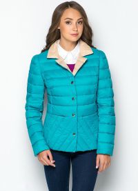 Turquoise down jacket 9