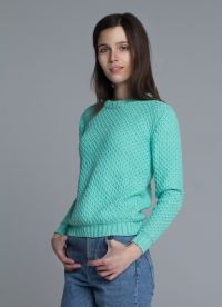 turkusowy sweter 2