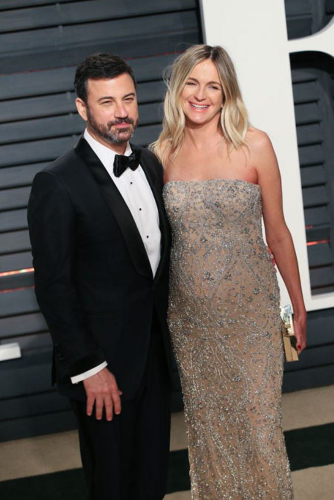 Джимми с беременной женой Молли на церемонии вручения премии Оскар-2017