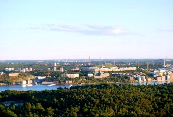 Вид на Стокгольм с башни