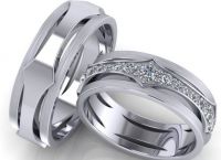 бели златни сватбени пръстени5