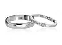 upareni vjenčani prstenovi od bijelog zlata9