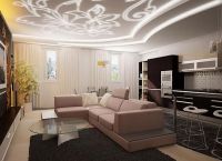 Typy stropů v obývacím pokoji15