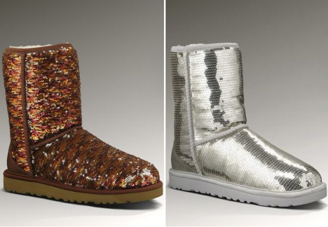ugg boots with paillettes 1