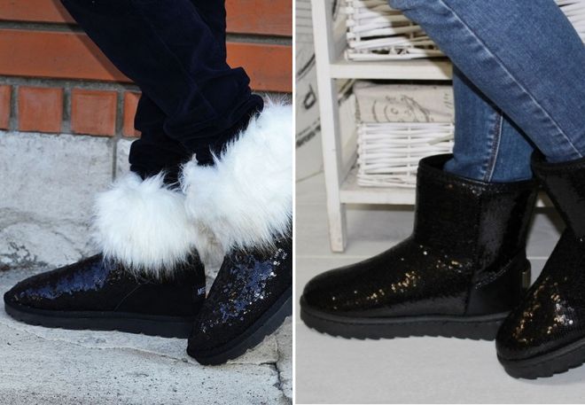 ugg boots with paillettes 12