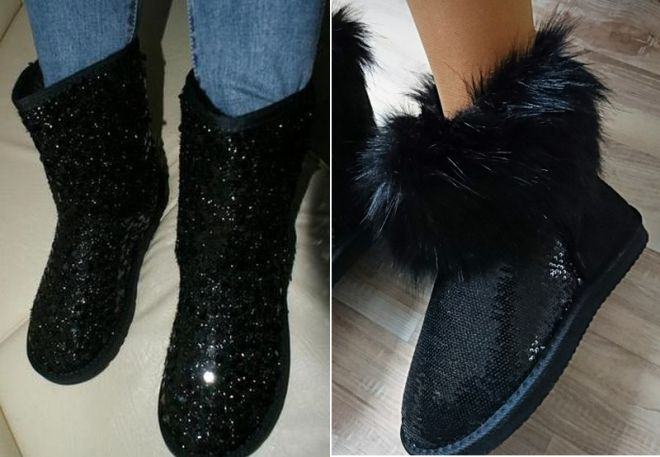 ugg boots with paillettes 6