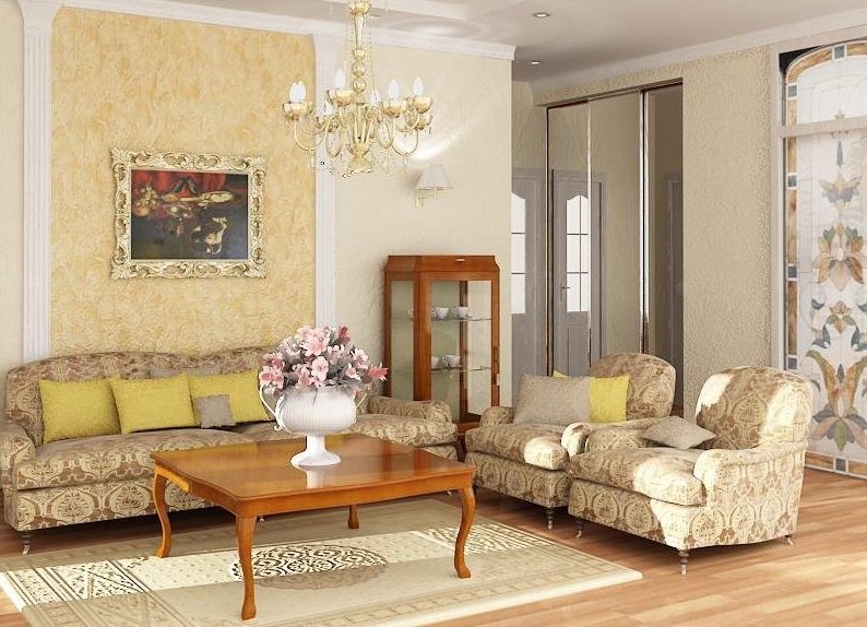 klasický čalouněný nábytek pro obývací pokoj2