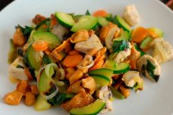 zeleninová guláš s kuřecím receptem