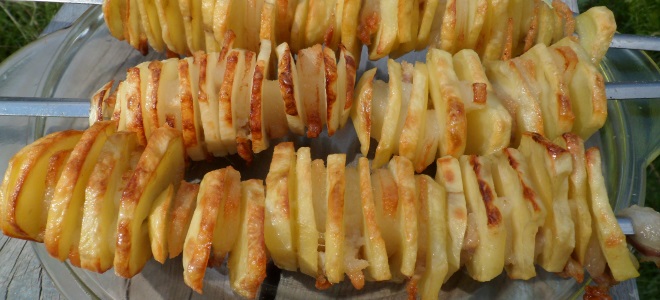 Картофи на скара - рецепта