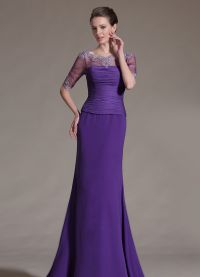 fioletowa sukienka na podłodze 18