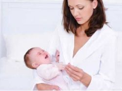 ustne sluznice in temperatura pri dojenčkih