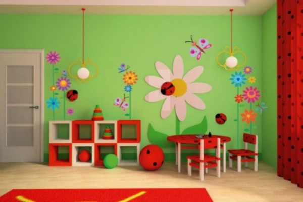 декоративни стени в детска градина 4