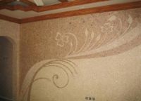 Zidna dekoracija v hodniku s tekočimi tapetami -3