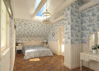 Pozadina spavaće sobe u stilu Provence 9