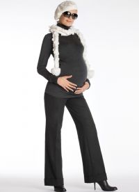 Teplá kalhoty pro těhotné ženy3