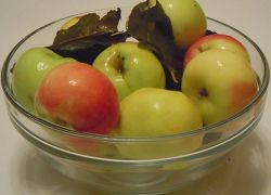 použití namáčených jablek