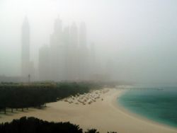 zimowa pogoda w Dubaju