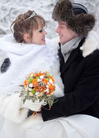 Сватбен букет през зимата 5