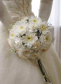 сватбен букет от хризантеми 1