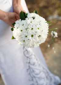 сватбен букет от хризантеми 2