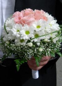 сватбен букет от хризантеми 4