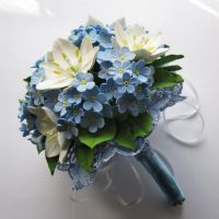 Svatební kytice z polymerové hlíny 6