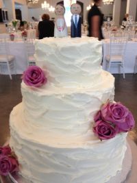Красивый свадебный торт без мастики своими руками 3