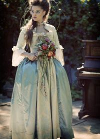 Рококо стил сватбена рокля4