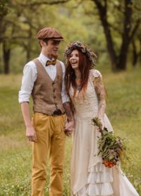 Ruční styl svatební šaty14