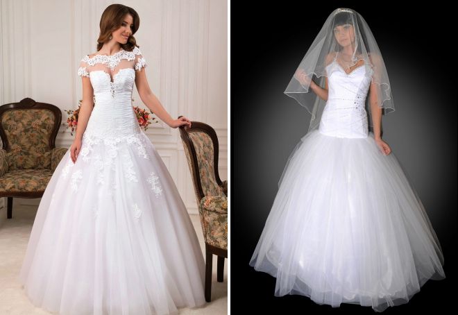 svatební šaty s extra dlouhým korzet