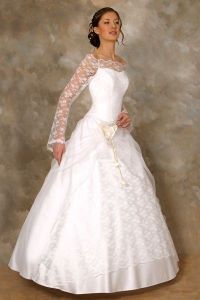 Svatební šaty s rukávy 1