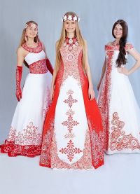 Svatební šaty v ruském stylu9