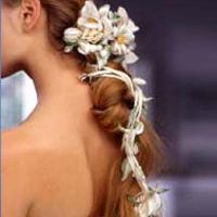 Вјенчање фризура с цвијећем 3