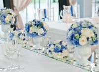 сватба в синьо