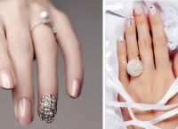 Ślubny manicure na krótkie paznokcie 9
