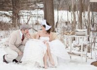 Снимки на сватбата през зимата 1