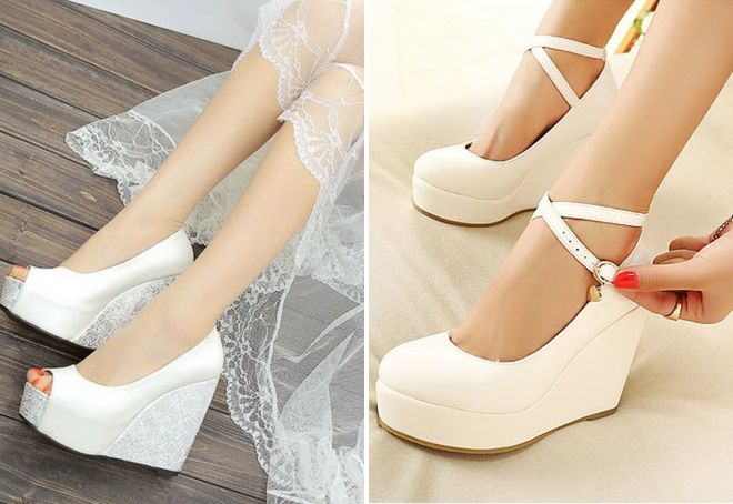свадбене ципеле на клин