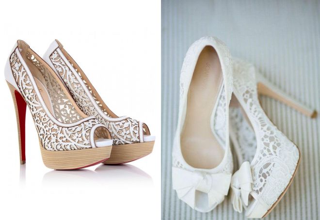 сватбени обувки с кристали