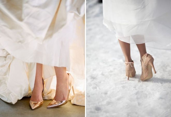 женски сватбени обувки