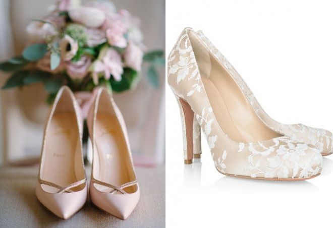 bež cipele za vjenčanje