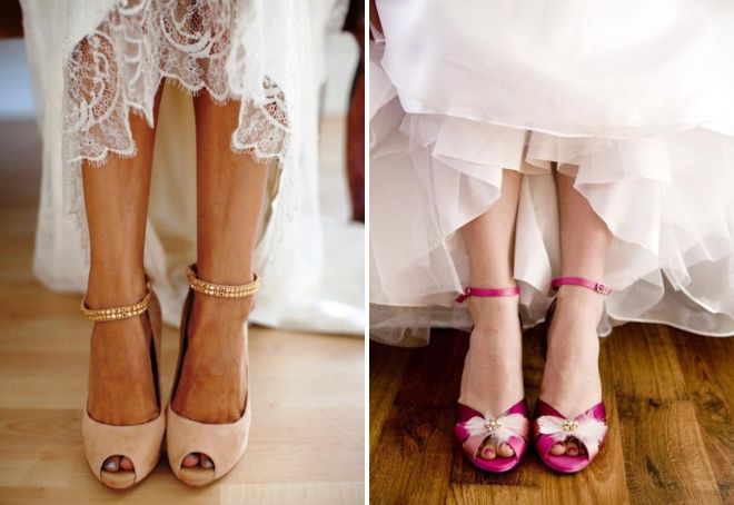 barevné svatební boty