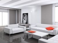 vnitřní bílý obývací pokoj 1
