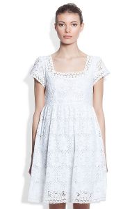 Bílé bavlněné šaty 6