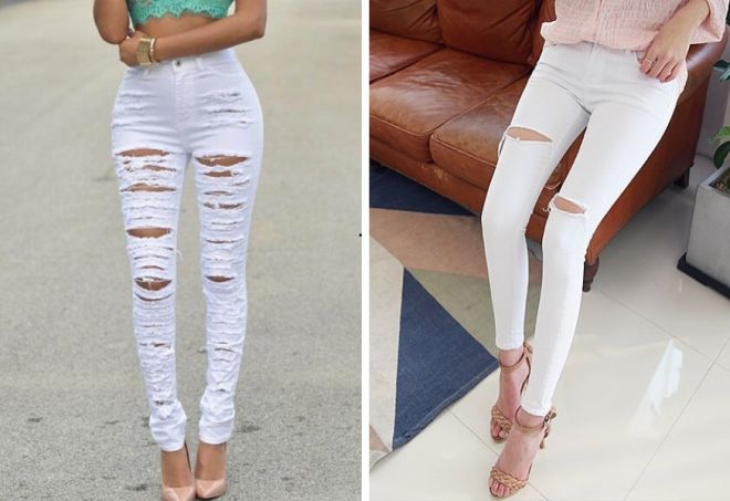 bílé džíny 15
