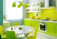 бяла зелена кухня