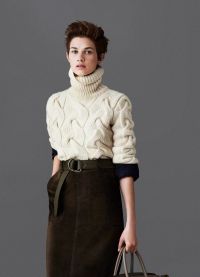Bílý pletený svetr26