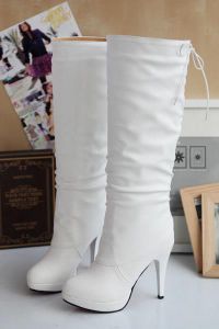 Bílé svatební boty 1