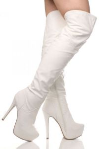 Bílé svatební boty 8