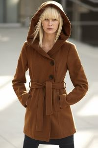 Zimní dámský kabát s kapucí 6