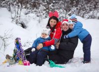 Zimowa rodzinna sesja zdjęciowa 5